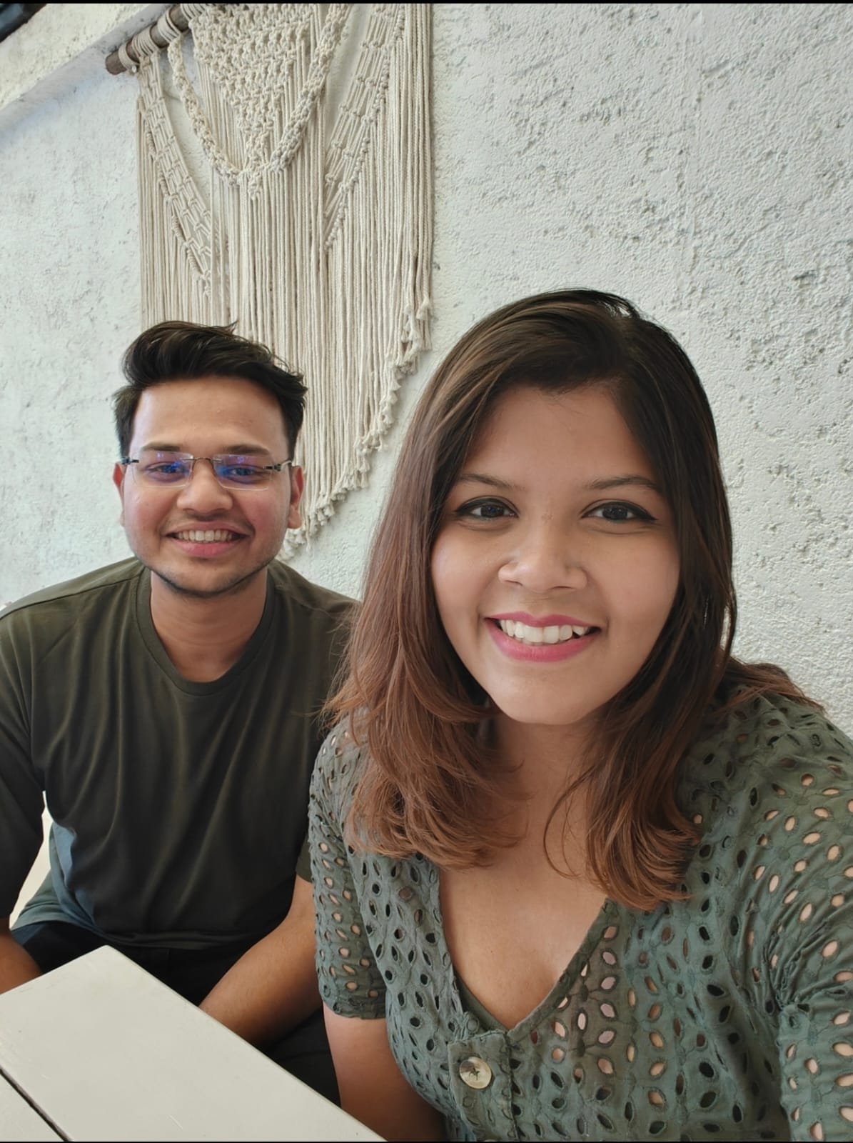 Tanya and Amardeep on their first date in Pune